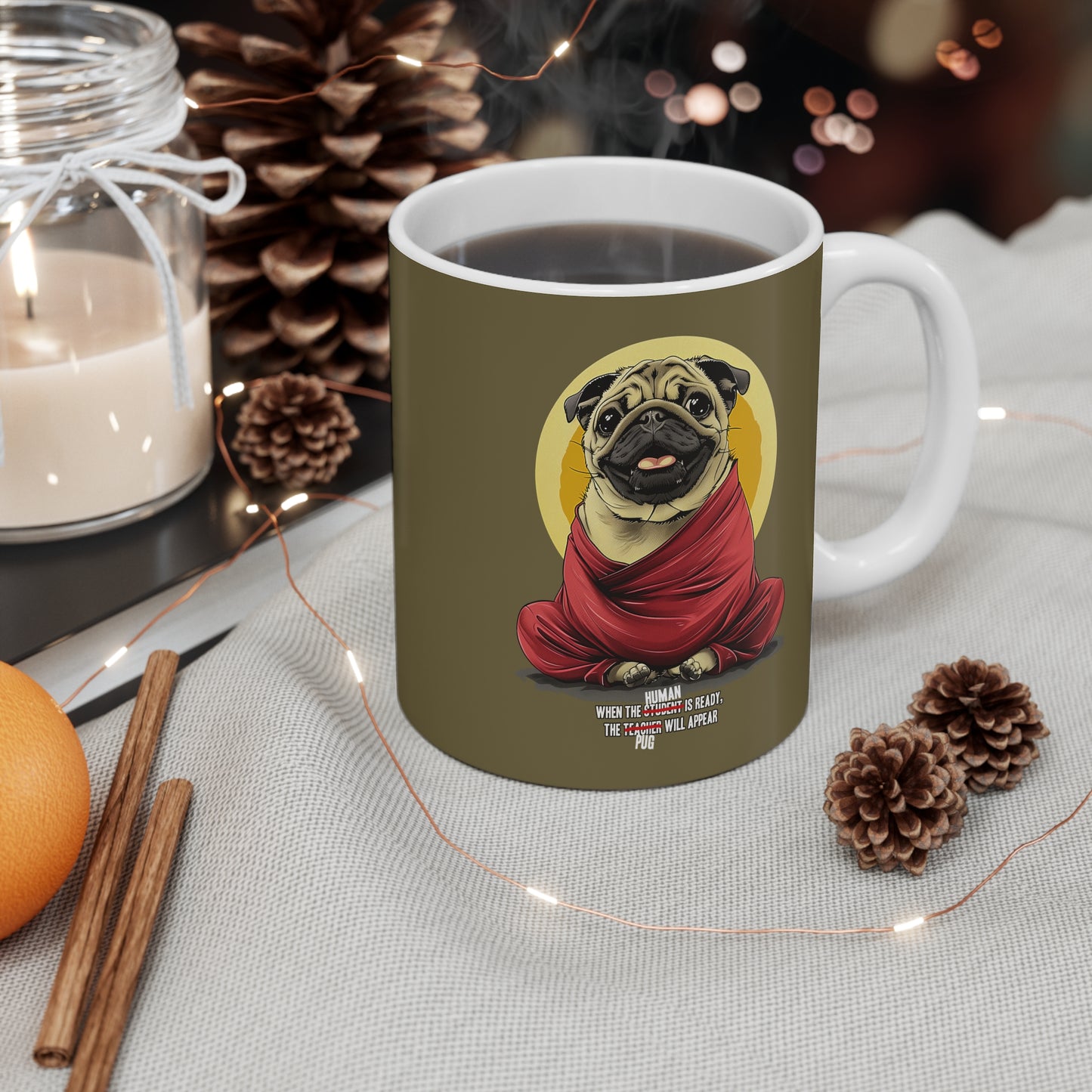 MY PUG is my TEACHER Coffee Mug, 11oz