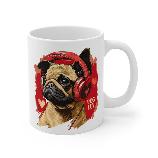 PUG LUV Coffee Mug, 11oz