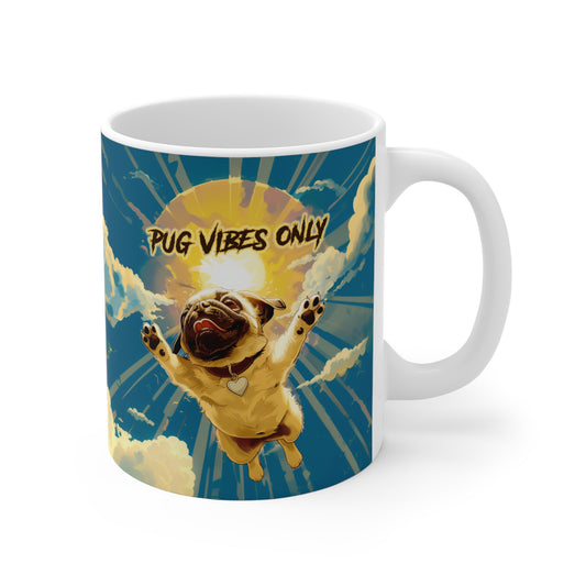 PUG VIBES ONLY Coffee Mug, 11oz